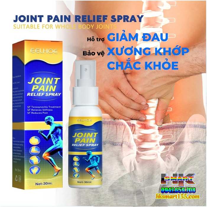 Xịt Thảo Dược Xoa Bóp Giảm Đau Xương Khớp Xuyên Khung & Ngải Cứu 60ml