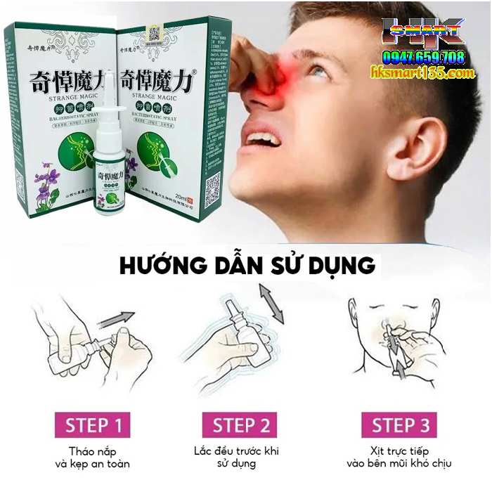 Xịt Xoang Mũi Strange Magic Hỗ Trợ Giảm Các Bệnh Lý Hô Hấp