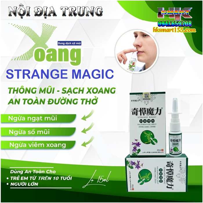 Xịt Xoang Mũi Strange Magic Hỗ Trợ Giảm Các Bệnh Lý Hô Hấp