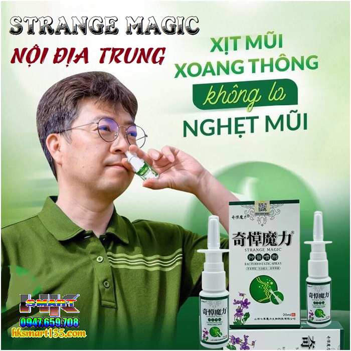 Xịt Xoang Mũi Strange Magic Hỗ Trợ Giảm Các Bệnh Lý Hô Hấp