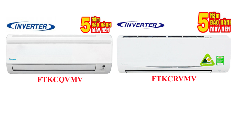 So sánh điều hòa Daikin 1 chiều inverter FTKCRVMV và FTKCQVMV