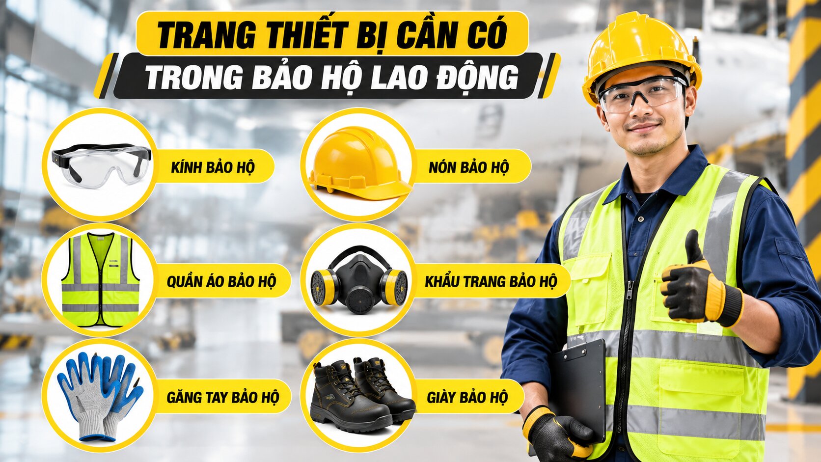 Thiết bị bảo hộ lao động cho nhà máy gồm những gì? Cách chọn theo vị trí làm việc