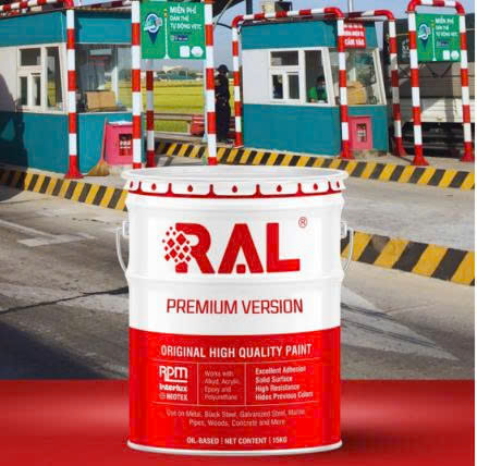 Review chi tiết Sơn trạm giao thông Acrylic Rabot RAL C19 Lót và Phủ | VINP