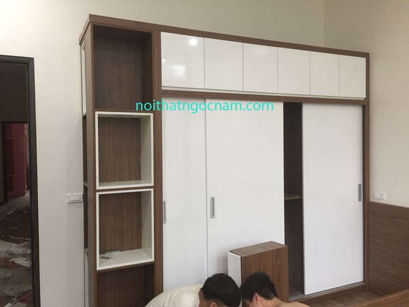 Lắp đặt tủ quần áo gỗ công nghiệp ở Bắc Ninh