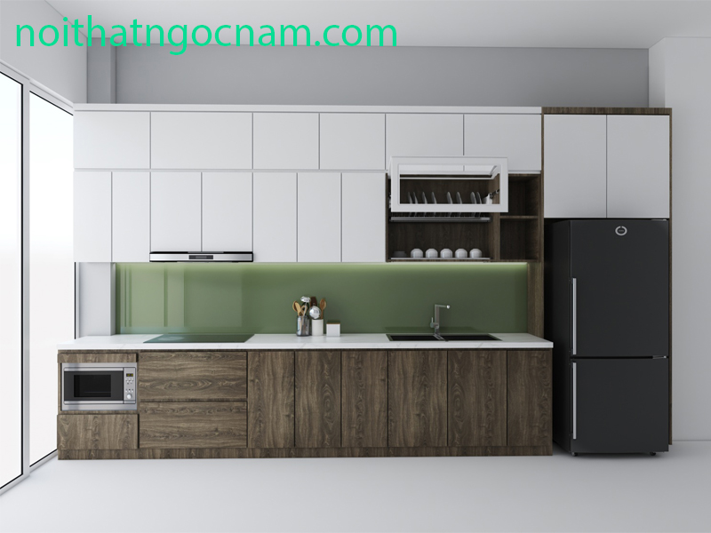 Mẫu tủ bếp Melamine giá rẻ 3