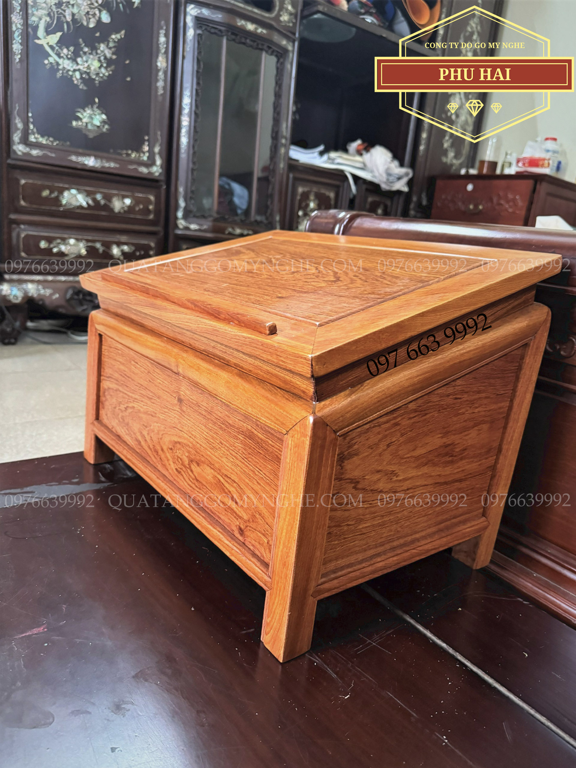Kệ Tụng Kinh Gỗ Mở Mặt Bàn