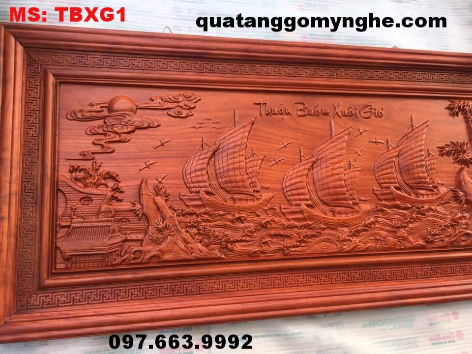 Tranh gỗ mỹ nghệ, Thuận buồm xuôi gió TBXG1