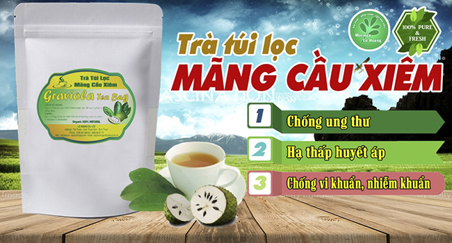 công dụng của lá mãng cầu xiêm