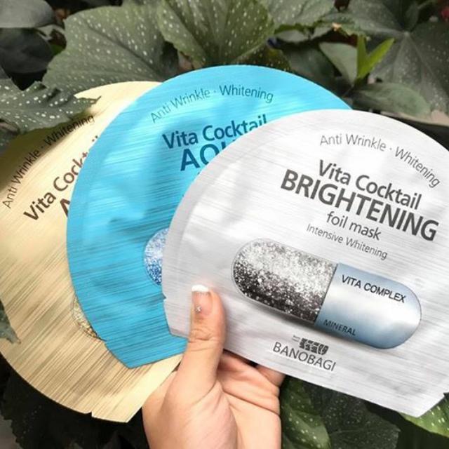 Mặt nạ dưỡng trắng chống lão hóa Banobagi Vita Cocktail Foil Mask