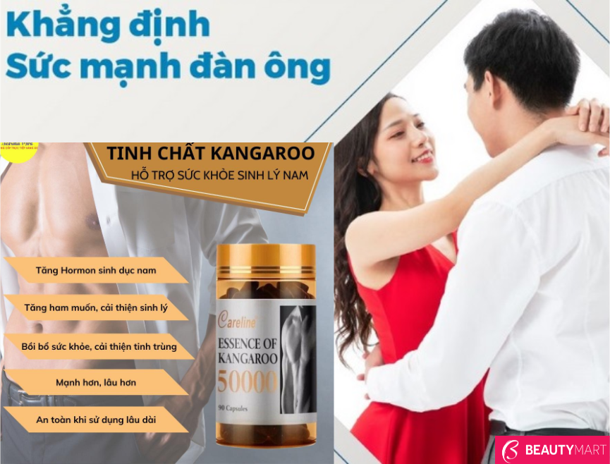Viên Uống Tăng Cường Sinh Lý Nam Careline Essence of Kangaroo 50000