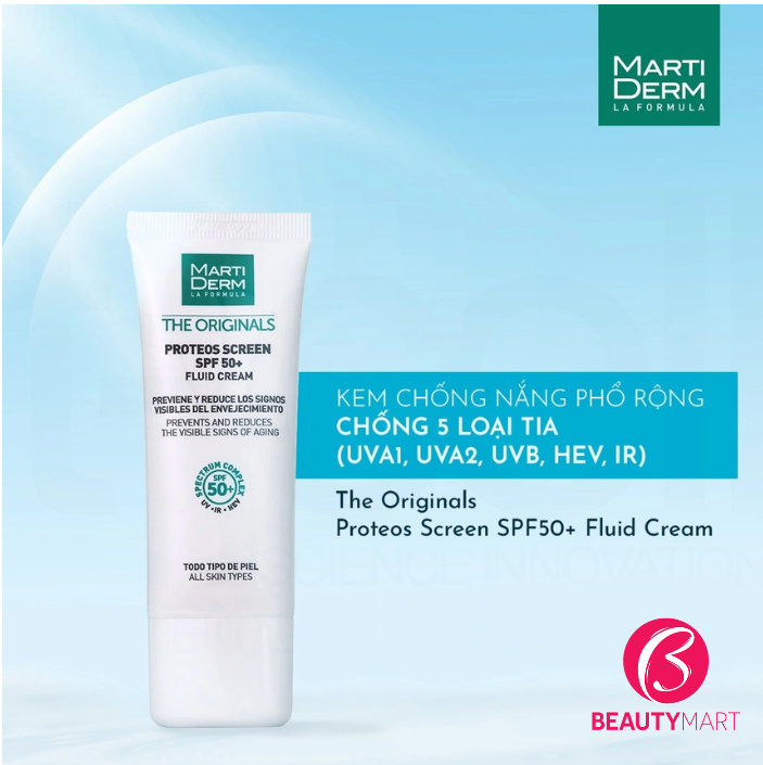 Kem Chống Nắng MartiDerm Phổ Rộng Bảo Vệ Toàn Diện SPF50+