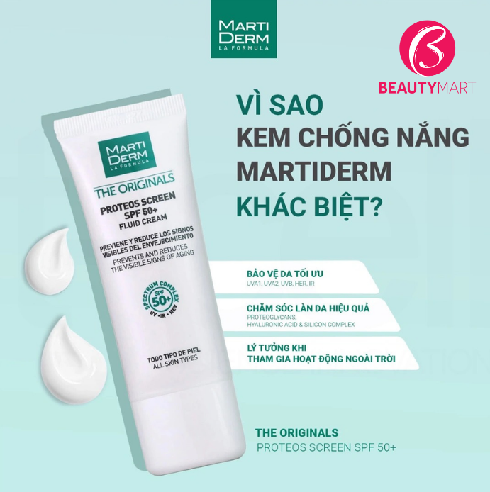 Kem Chống Nắng MartiDerm Phổ Rộng Bảo Vệ Toàn Diện SPF50+