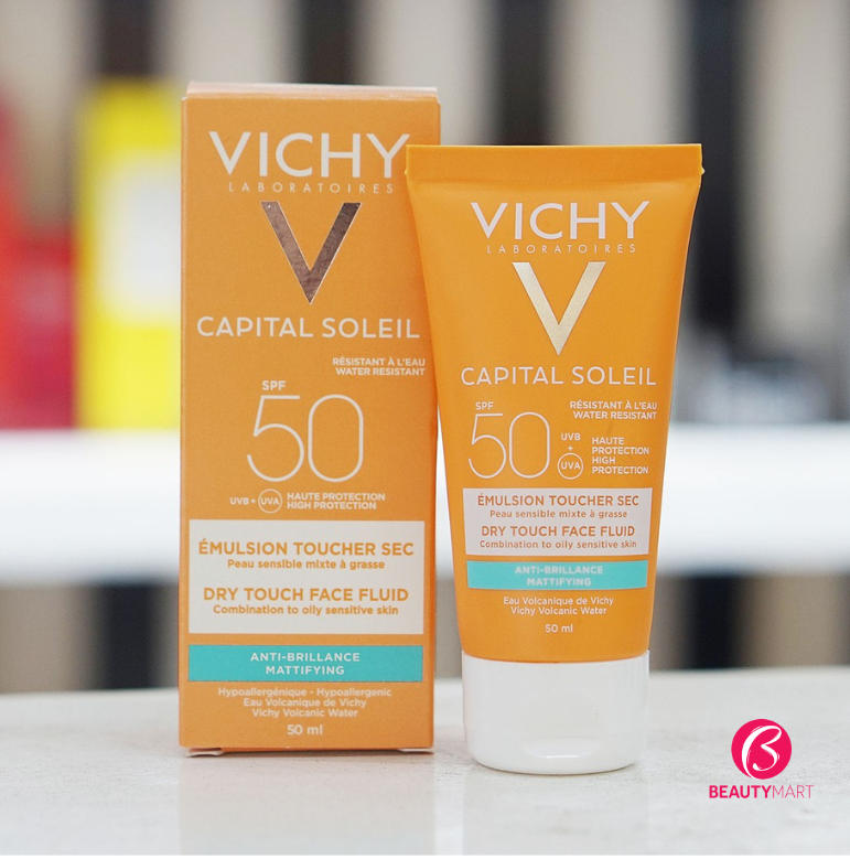 Kem Chống Nắng Vichy SPF 50 Ideal Soleil Emulsion Anti-brillance 