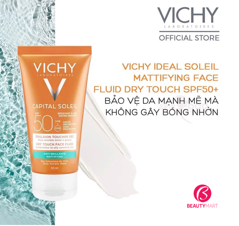Công dụng Kem Chống Nắng Vichy Dry Touch Face Fluid SPF50