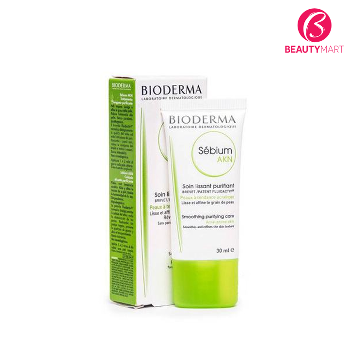 Kem Dưỡng Giảm Mụn Cho Da Dầu, Da Hỗn Hợp Bioderma Sebium AKN 30ml