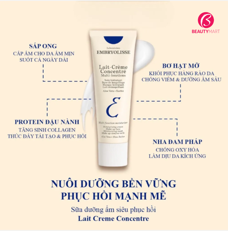 Kem Dưỡng ẩm Embryolisse Lait Creme Concentre 75ml BeautyMart