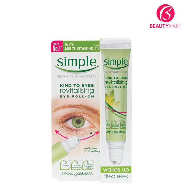 Kem Dưỡng Mắt Simple Kind To Eyes Revitalising Eye Roll-On