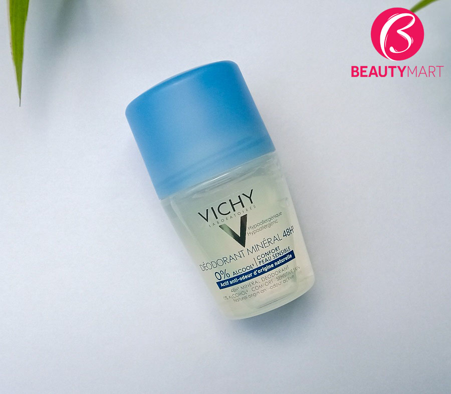 Lăn Khử Mùi. Kiềm Mồ Hôi Nách Vichy Mineral 48H Cho Bà Bầu 50ML