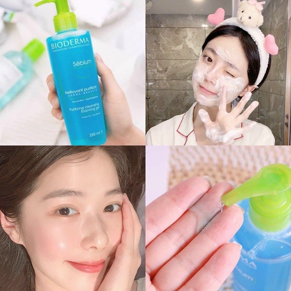 Sữa Rửa Mặt Bioderma Cho Da Dầu và Da Hỗn Hợp 200ml - BeautyMart