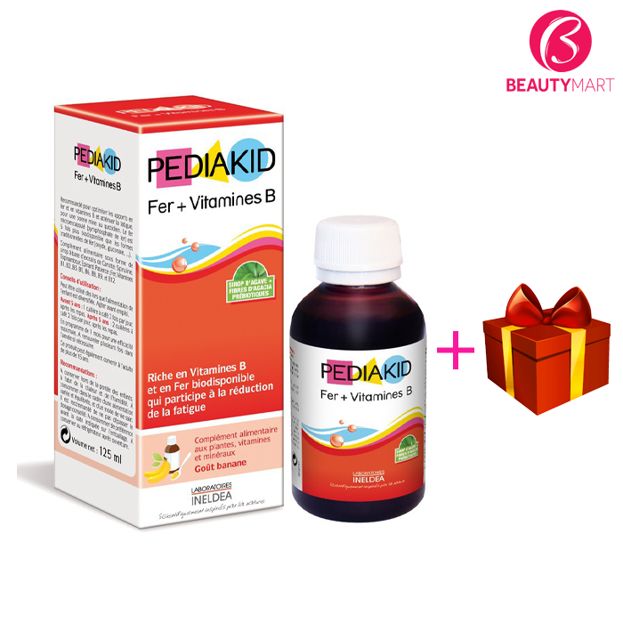 Pediakid Bổ Sung Fer + Vitamines B Cung Cấp Sắt Và Vitamin B Cho Trẻ, 125ML