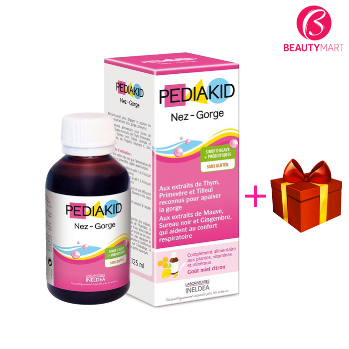 Pediakid Nez - Gorge Giúp Tăng Đề Kháng Mũi Họng Cho Trẻ, 125ML