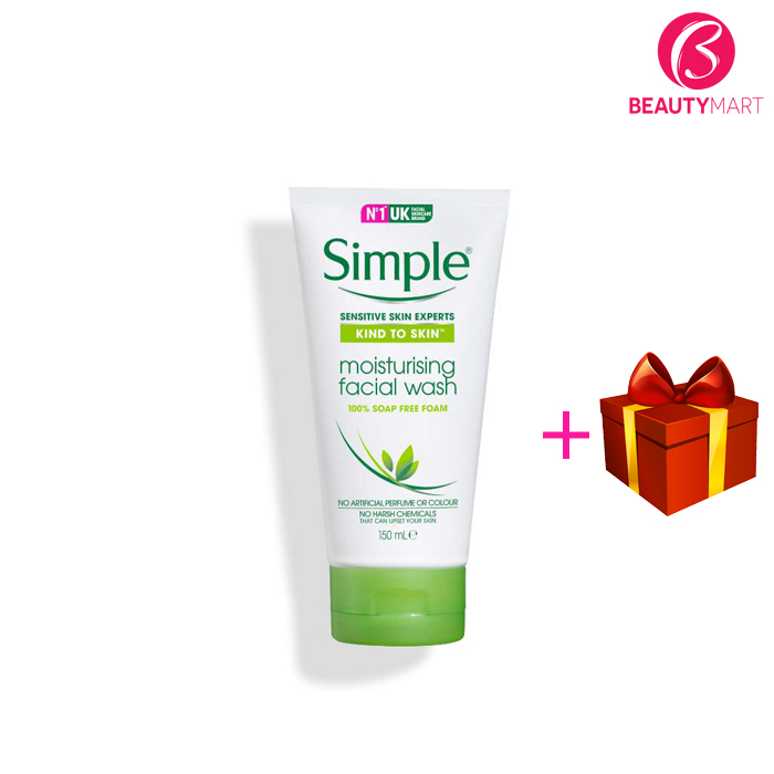 Sữa rửa mặt Simple Moisturising Facial Wash cho da khô nhạy cảm