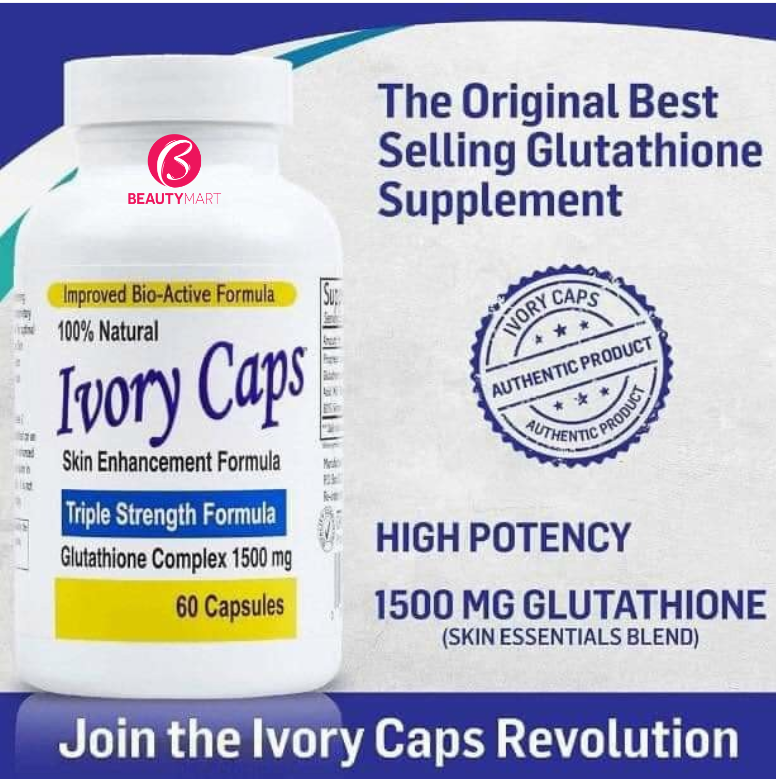 Viên Trắng Da Trị Nám Số 1 Của Mỹ Ivory Caps Glutathione