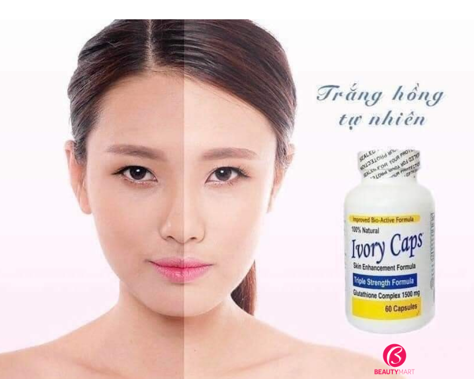 Viên Trắng Da Trị Nám Số 1 Của Mỹ Ivory Caps Glutathione