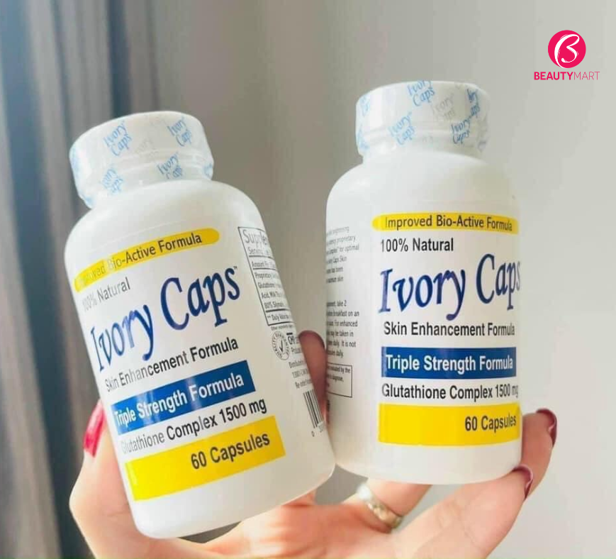 Viên Trắng Da Trị Nám Số 1 Của Mỹ Ivory Caps Glutathione