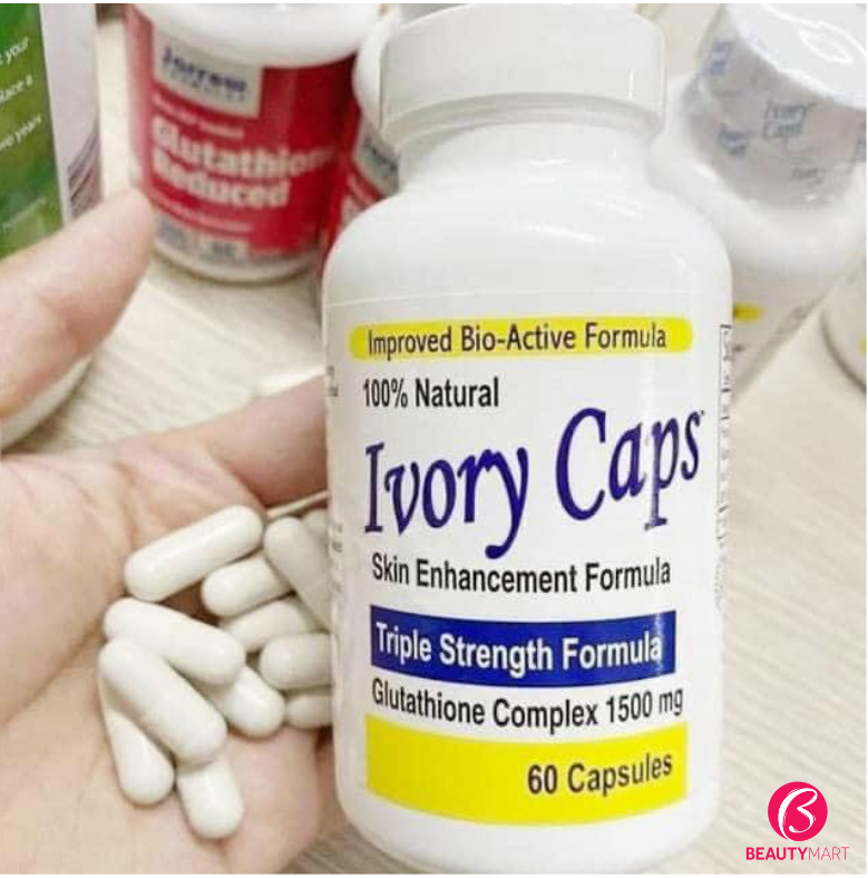 Viên Trắng Da Trị Nám Số 1 Của Mỹ Ivory Caps Glutathione