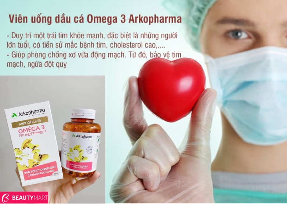 Viên Uống Dầu Cá Omega 3 Arkopharma 180 Viên Pháp