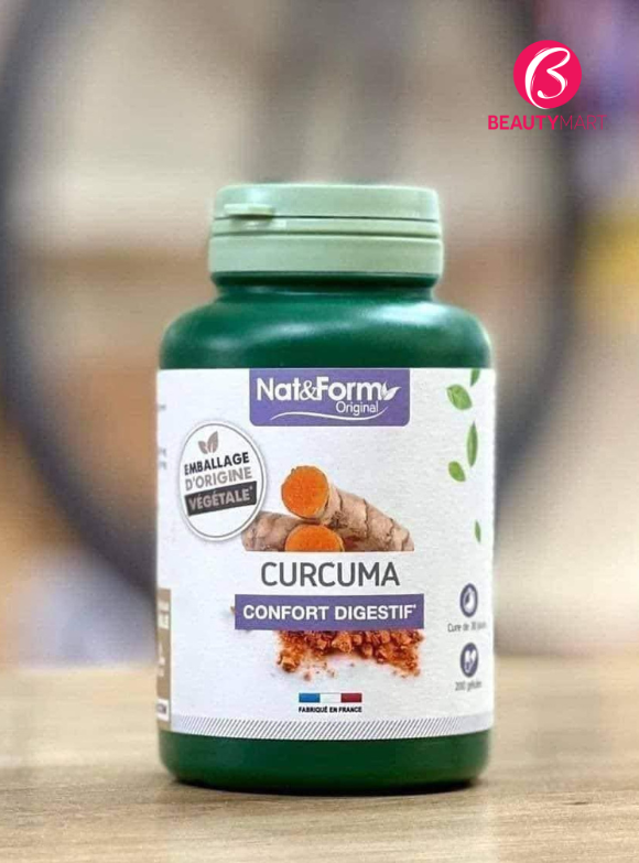 Viên Uống Tinh Nghệ Hữu Cơ Nat & Form Curcuma Bio 200 Viên Pháp