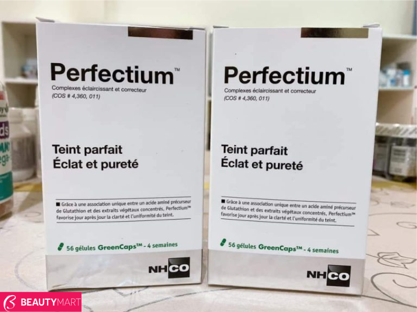 Viên Uống Trắng Da NHCO Perfectium Mờ Thâm, Giảm Tàn Nhang Pháp Hộp 56 Viên