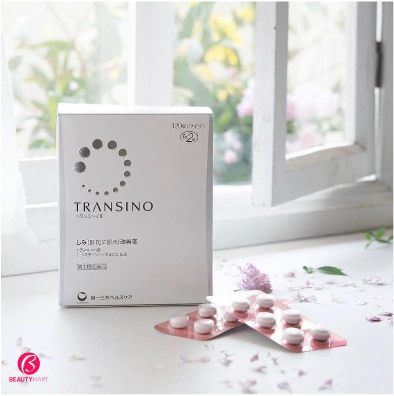 Viên Uống Trắng Da Trị Nám Tàn Nhang Transino Whitening Hộp 240 Viên