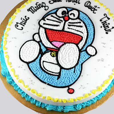 Bánh kem vẽ hình nhân vật Doraemon đáng yêu không chỉ là một sản phẩm trang trí tuyệt vời mà còn mang lại sự ngon miệng tuyệt vời cho bữa tiệc sinh nhật của bạn. Với những chi tiết nhỏ nhắn và điểm xuyết những chiếc bánh kem, chiếc bánh này chắc chắn sẽ làm hài lòng cả những khách mời khó tính nhất.