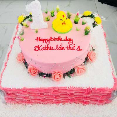 Bánh sinh nhật cho bạn gái  Tạo hình chibi cặp đôi dễ thương Mẫu 50247   FRIENDSHIP CAKES  GIFT