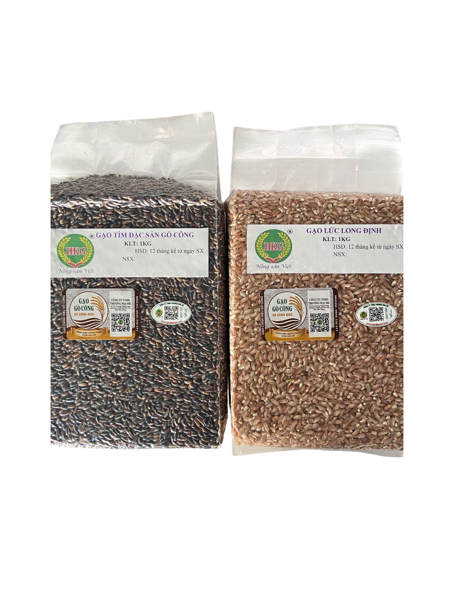 COMBO 2 TÚI GẠO TÍM GÒ CÔNG - GẠO LỨT ĐỎ KHÔNG DƯ LƯỢNG THUỐC BẢO VỆ THỰC VẬT