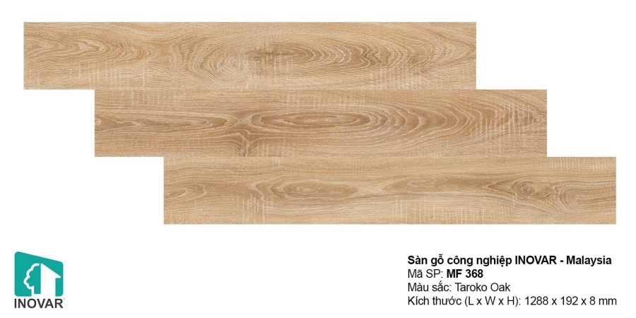 Sàn gỗ Inovar 8mm MF368