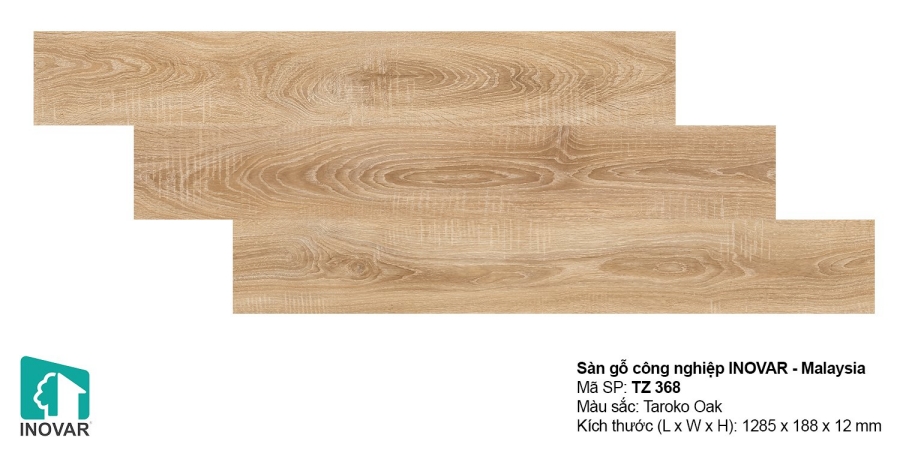 Sàn gỗ Inovar 12mm - TZ368