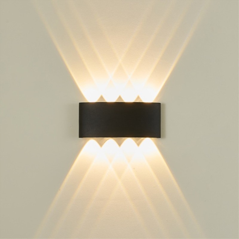 ĐÈN HẮT TƯỜNG 2 ĐẦU SỌC XANH