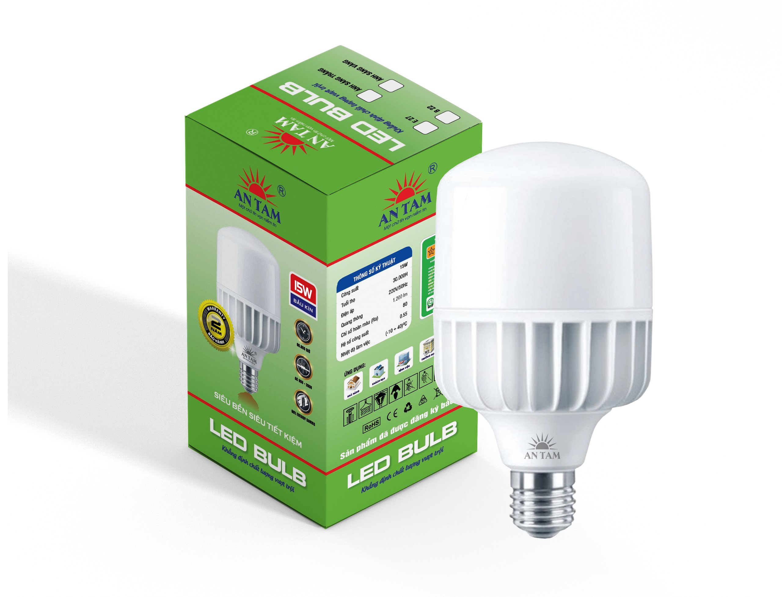Bóng bulb trụ AT03 20W