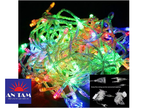 Nháy led 5m, Đủ Màu, Xanh dương, không nháy/có nháy