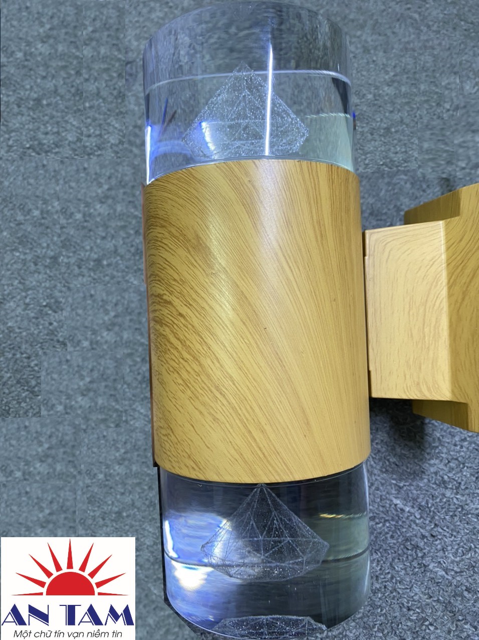 ĐÈN HẮT TƯỜNG 2 ĐẦU SỌC XANH