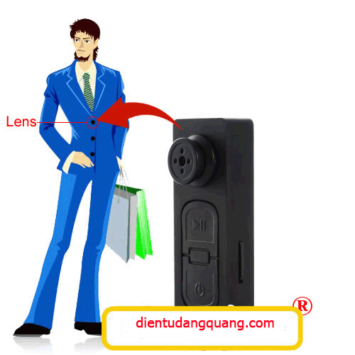 Cúc áo Camera siêu nhỏ - Điện tử Đăng Quang