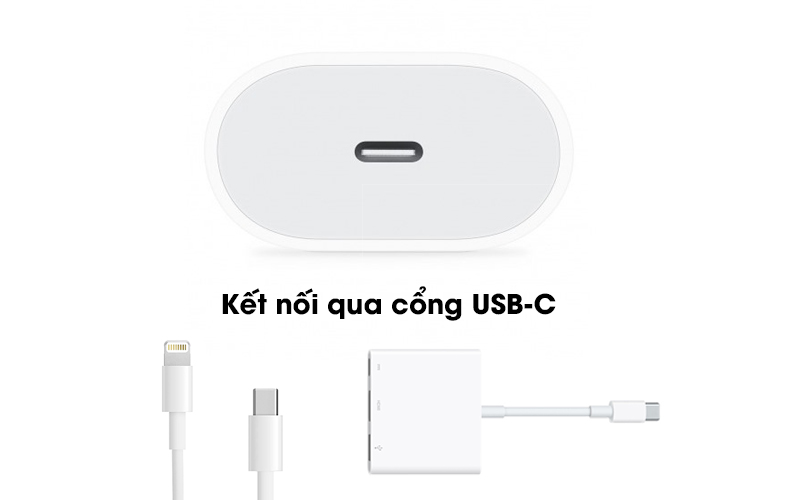 Adapter Sạc Type C 18W dùng cho iPhone/iPad Apple MU7V2 Trắng