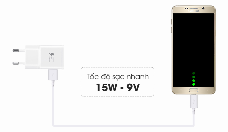 Củ Sạc Nhanh Samsung A8+ 2018 Chính Hãng (Đen) 