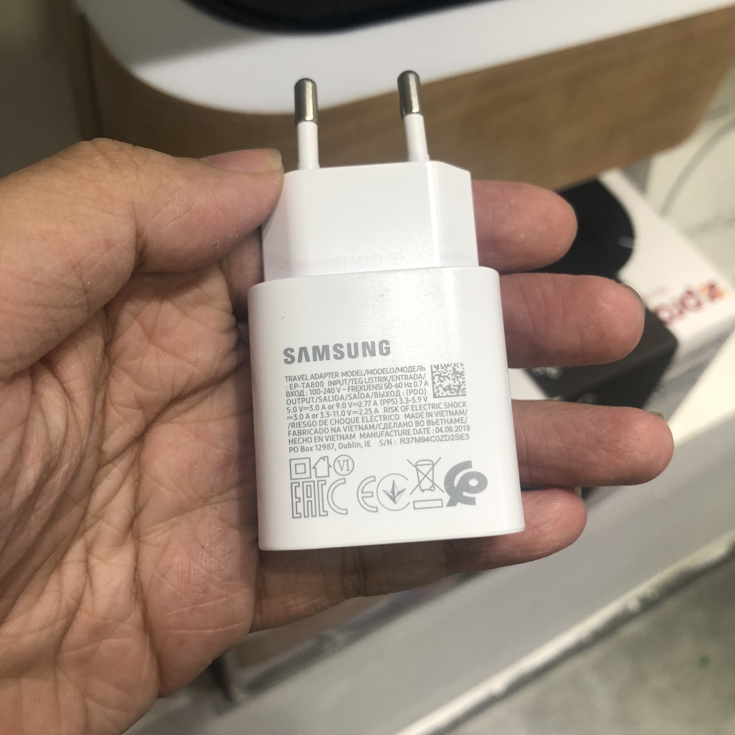 Củ Sạc Nhanh Samsung 25W Chuẩn PD Cho Galaxy Z Flip 2 - Hàng Chính Hãng
