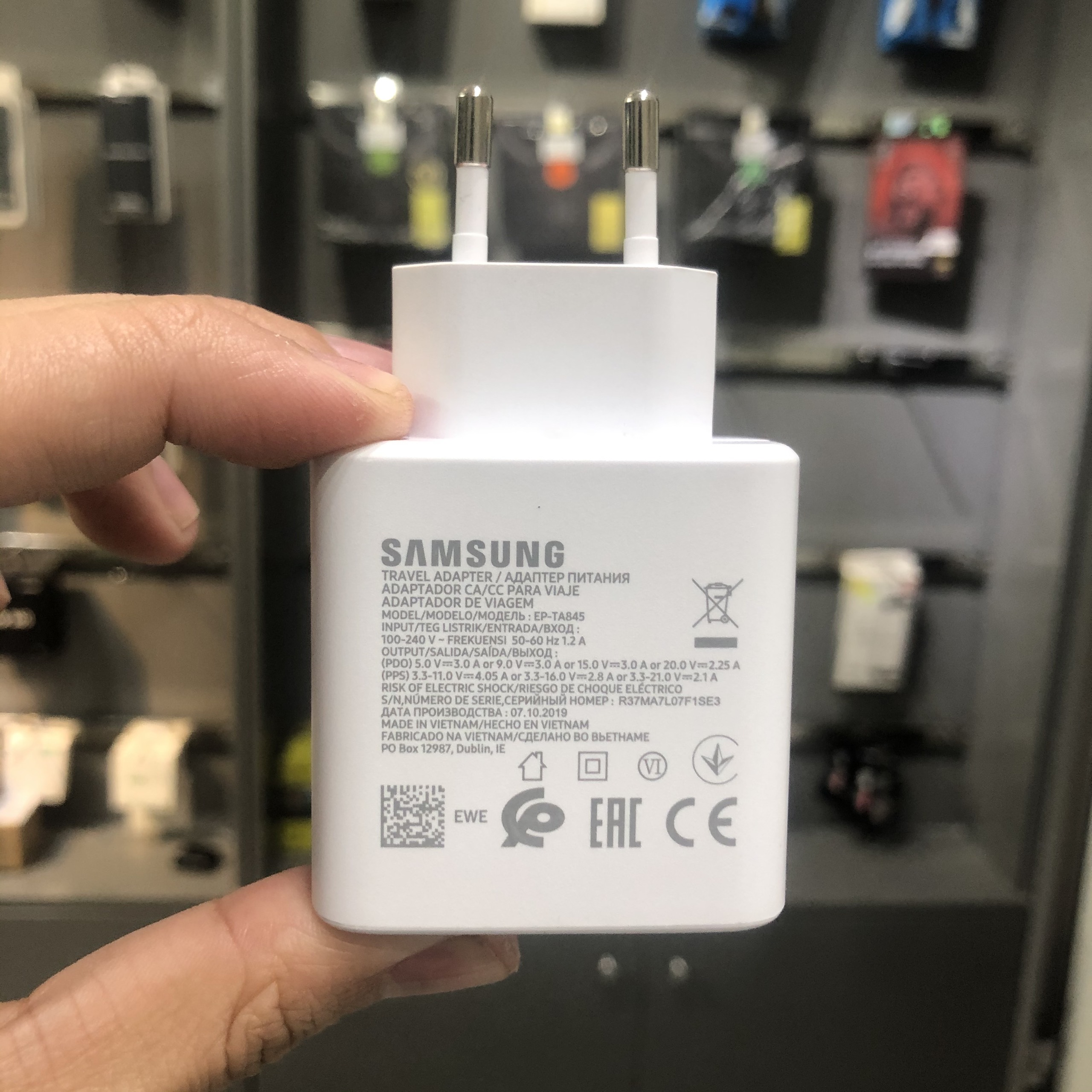 Bộ Sạc Siêu Nhanh Samsung 45W Chuẩn PD Cho Galaxy S22 Ultra - Hàng Chính Hãng