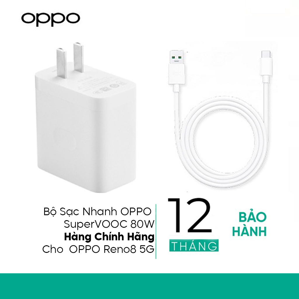 Bộ Sạc Siêu Nhanh SuperVOOC 3.0 80W Cho OPPO - Hàng Chính Hãng