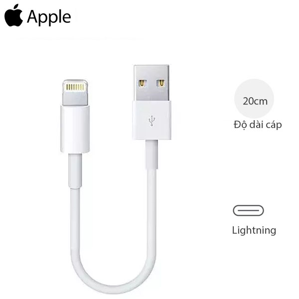 Cáp iPhone Lightning ngắn 20cm – Siêu Phụ Kiện